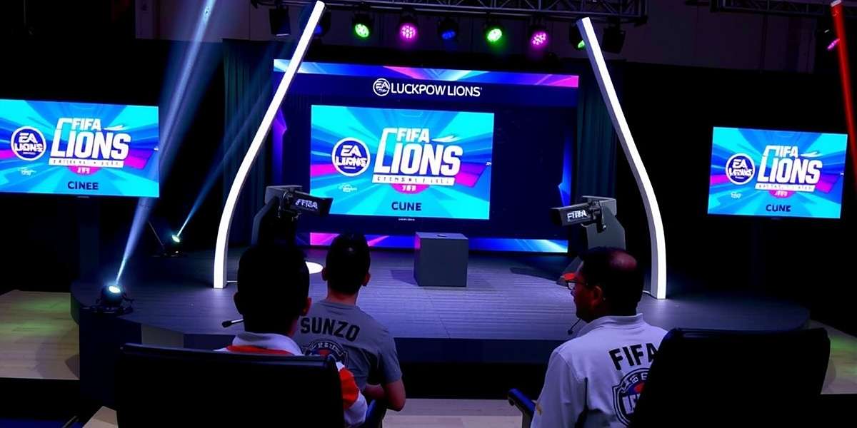 Lucknow Lions FIFA Esports Tournament Lucknow Lions FIFA esports tournament in Mumbai with players competing on stage